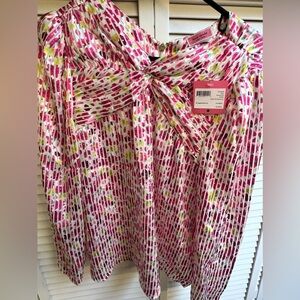 Kate Spade Marker Floral Devore Top BNWT